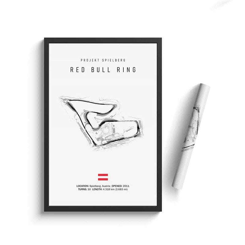 Poster Formel 1 Kalender 2026 Strecken Großer Preis von Monaco Spa Francorchamps Deko Print ohne Rahmen
